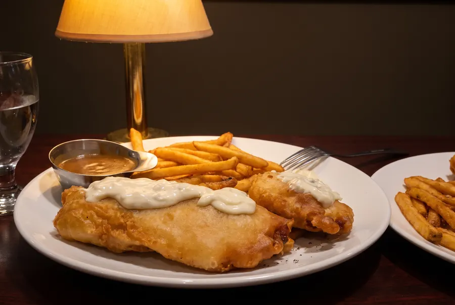 Fish and chips at Northern Lights Casino
